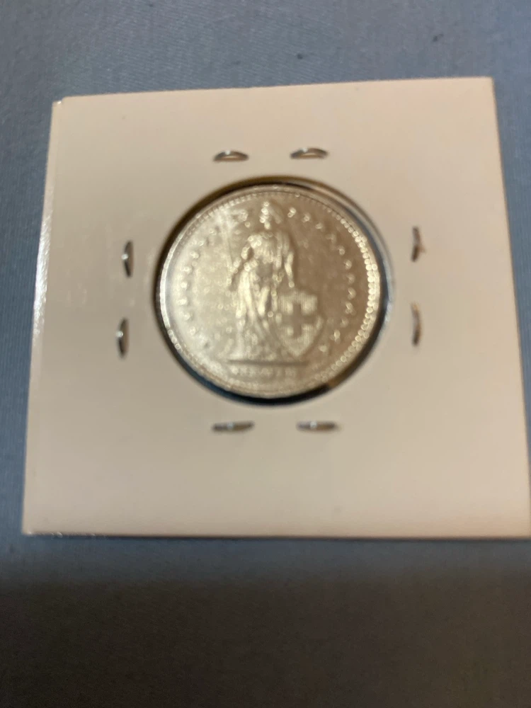 1991 Swiss 1 Franc Coin - photo 2