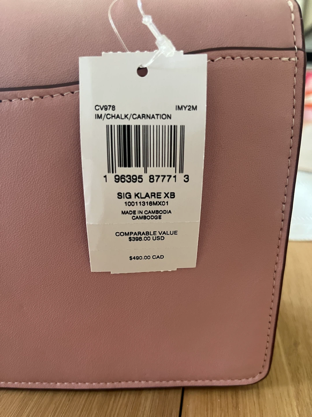 Coach Carnation Pink Klare Bag - photo 5