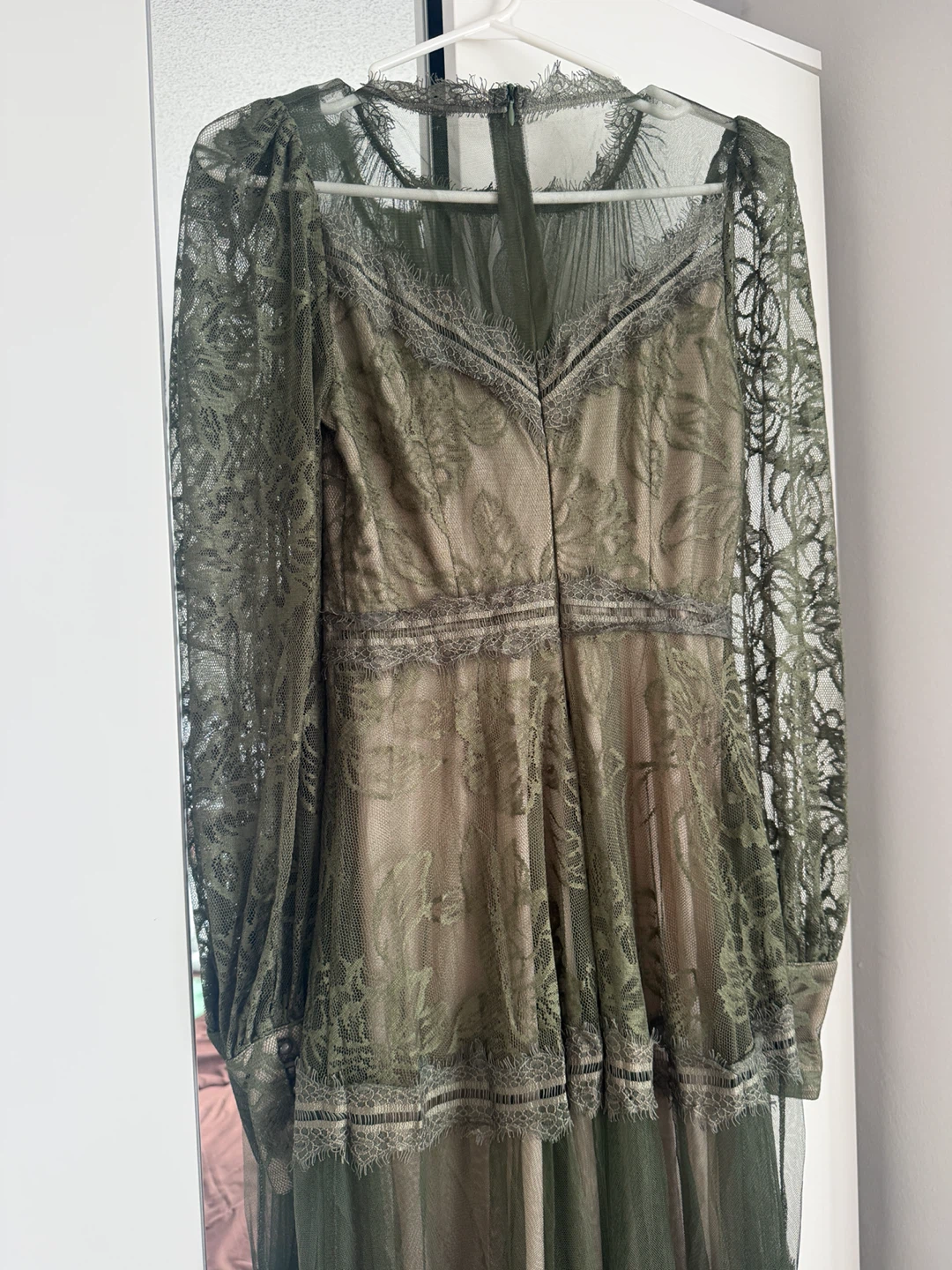 Alince Green Lace Dress Size 36 - photo 3