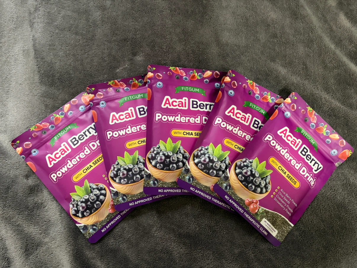 5 packs of FitGum Acai Berry
