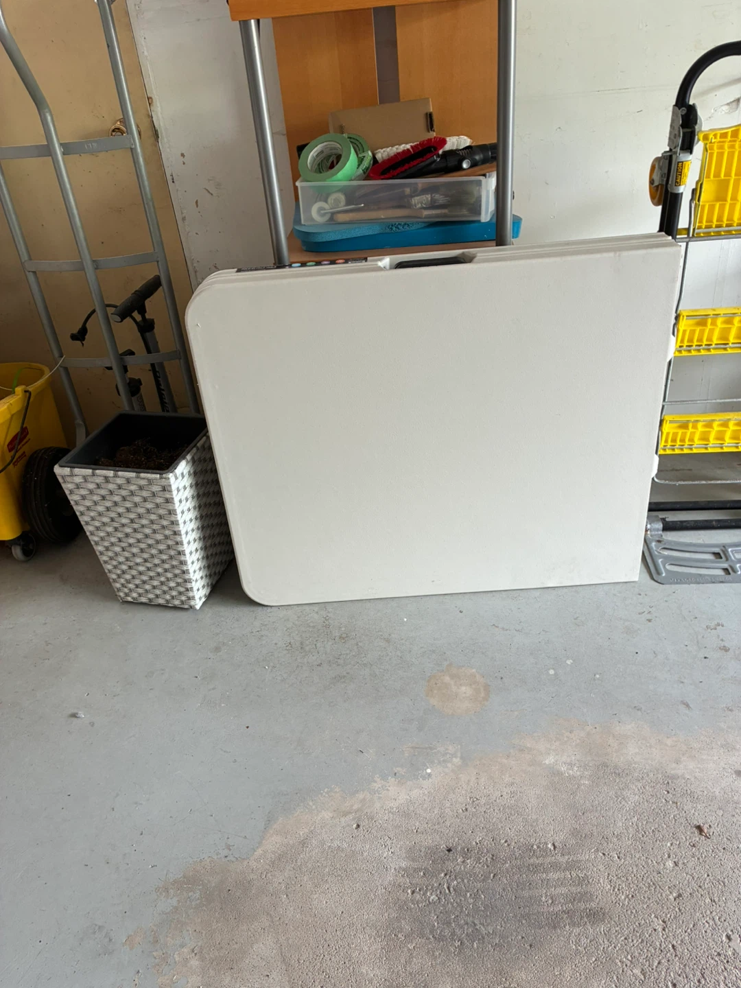 White Folding Table