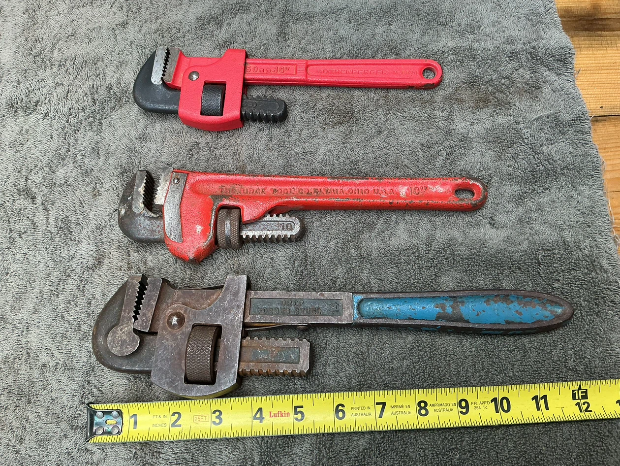 Pipe Wrenches - Ridgid, Rothenberger, Drop Forged Steel