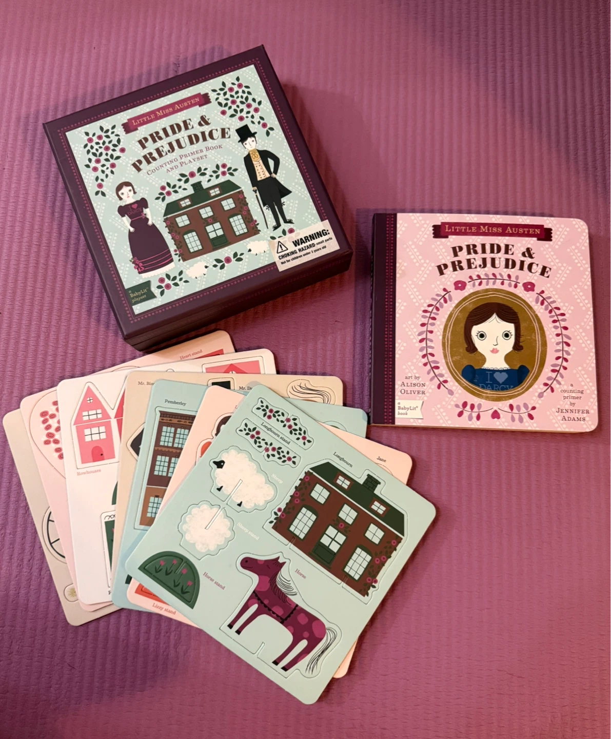 NEW✨BabyLit Little Miss Austen Pride & Prejudice Playset