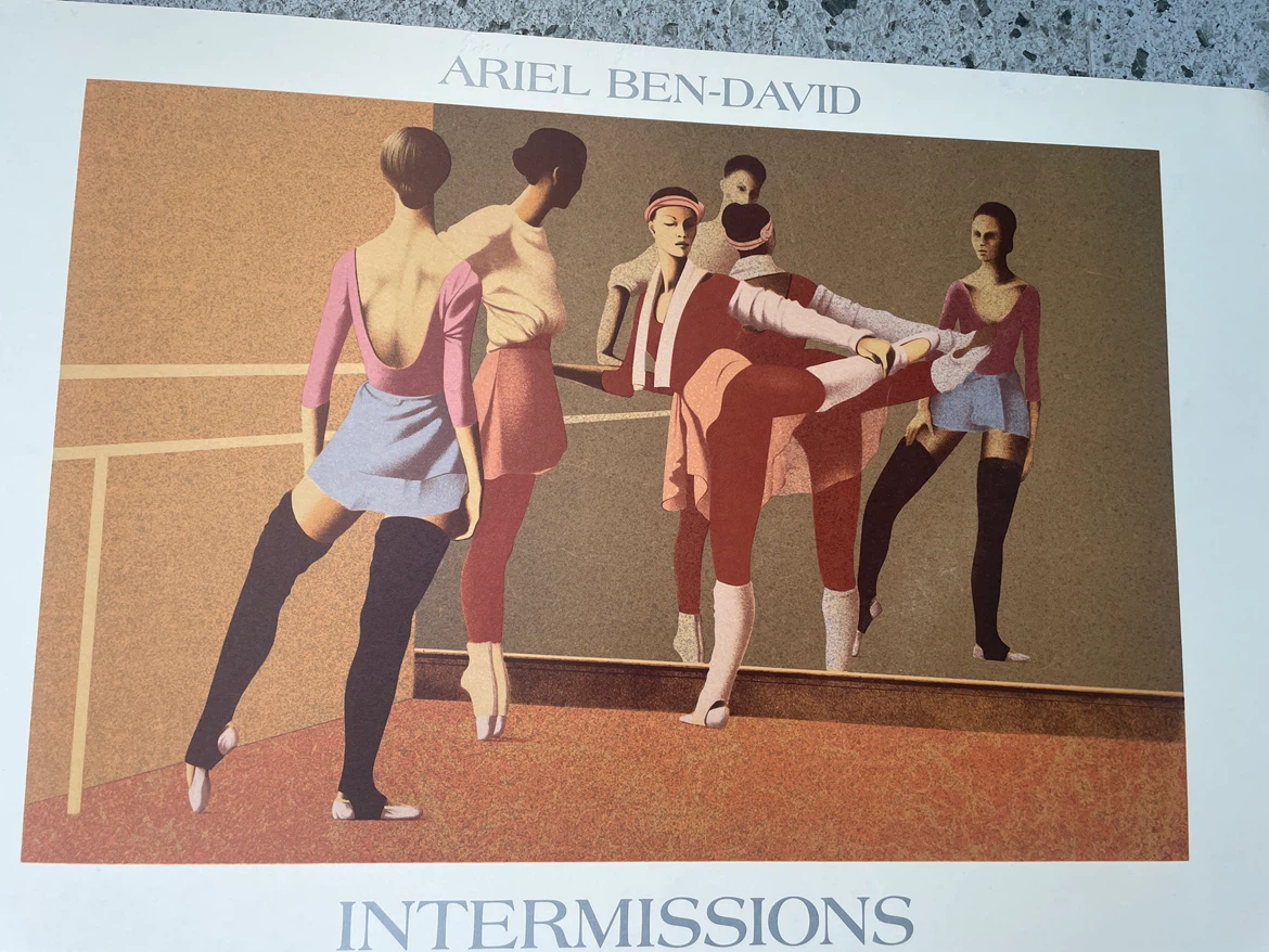 Ariel Ben-David Ballet Dancers Lithograph Karen Kain Modernist - photo 3