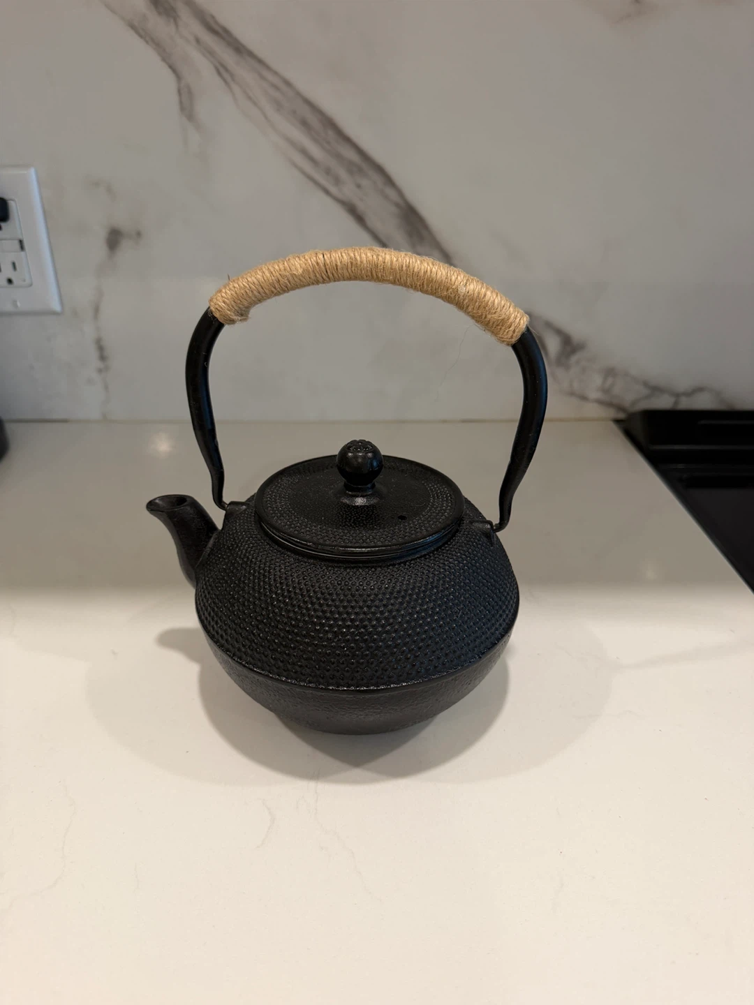 Black Cast Iron Teapot - photo 2