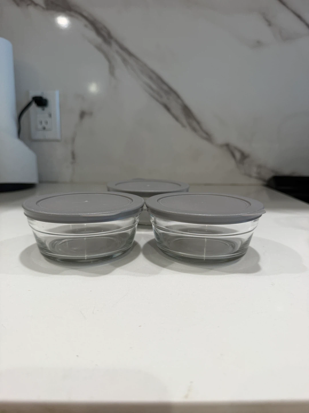 Set of 3 Glass Food Storage - photo 4