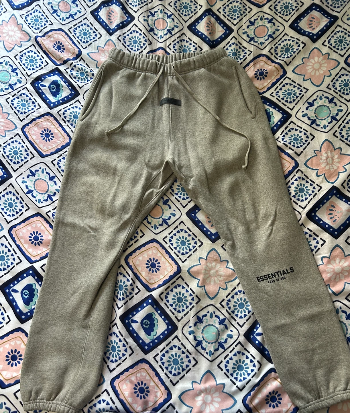 Essentials Dark Oatmeal Sweatpants - Size M