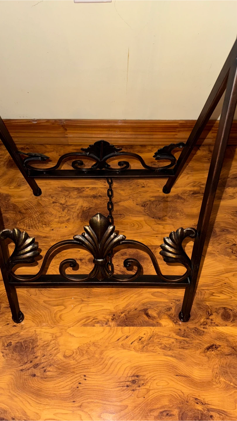 Vintage Wooden and Metal Valet Stand - photo 4
