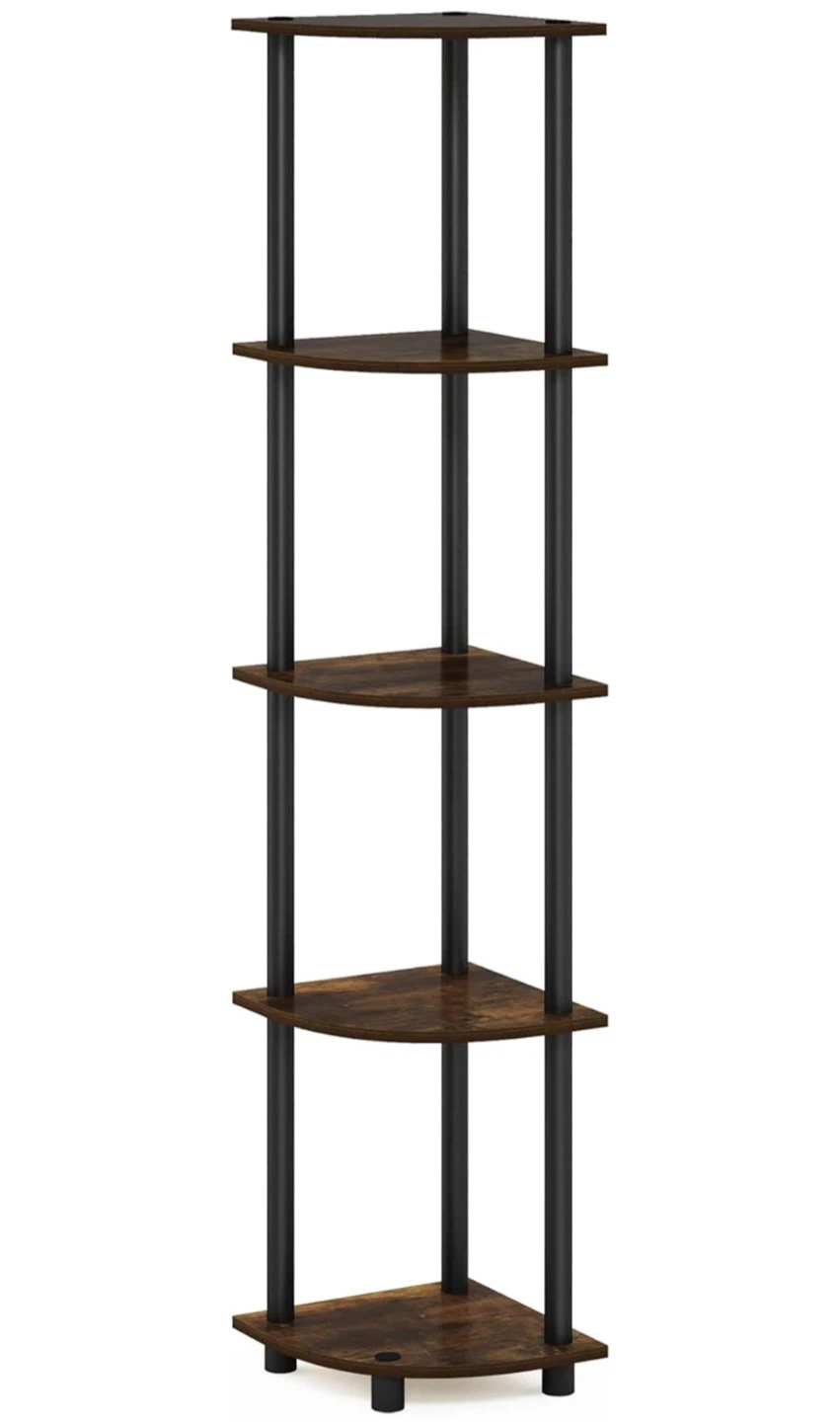 5 Tier Corner Shelf – Disassembled