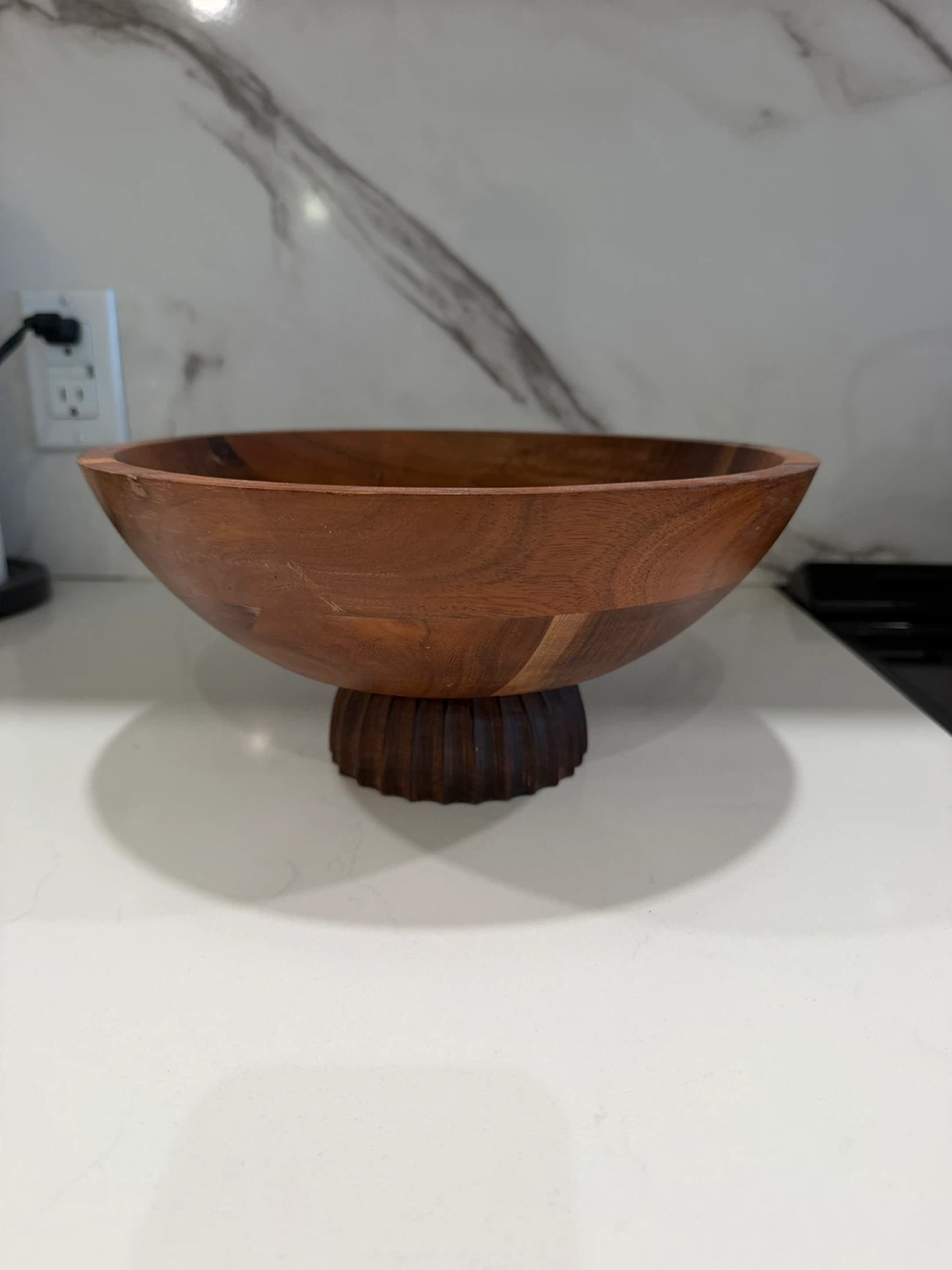 Large Wooden Serving Bowl
