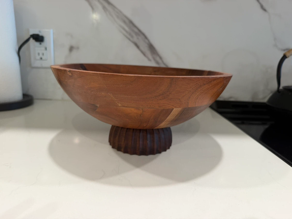Large Wooden Serving Bowl - photo 3