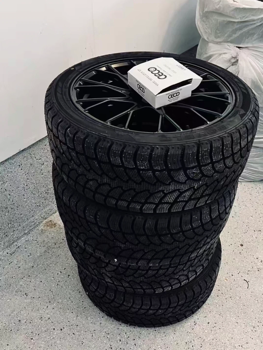 Brand New 17” Winter Tire & Wheel Set – 5x112 - photo 2