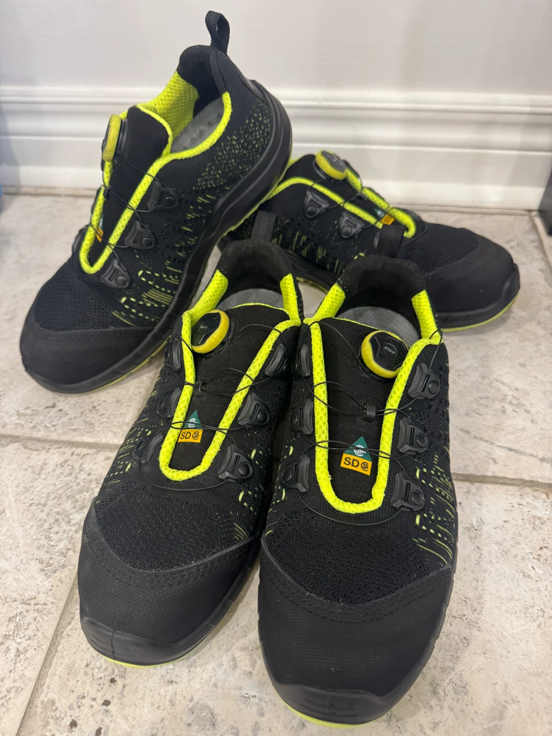 Black and Yellow Safety Shoes