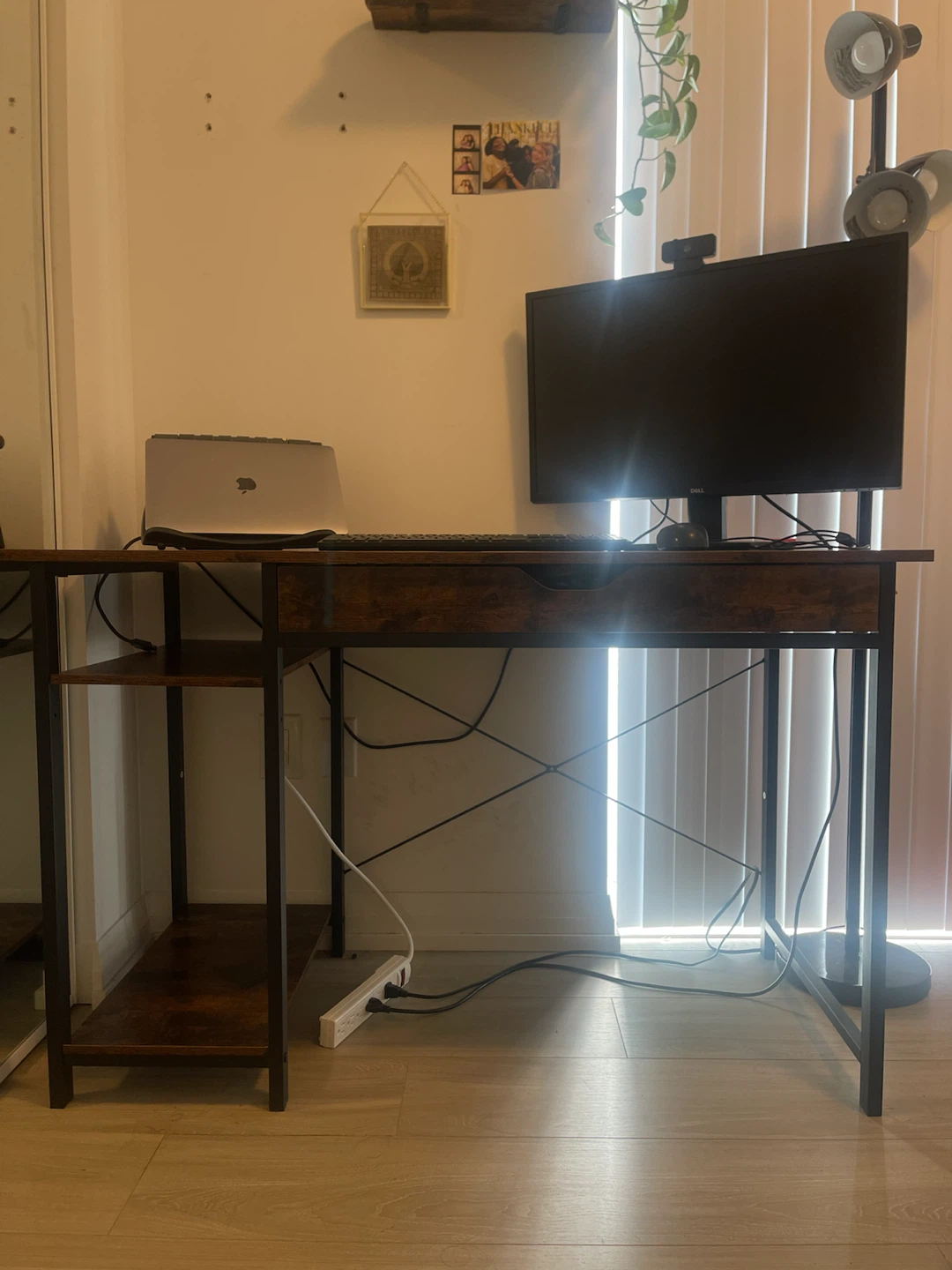 Wooden Desk with Drawer - photo 2