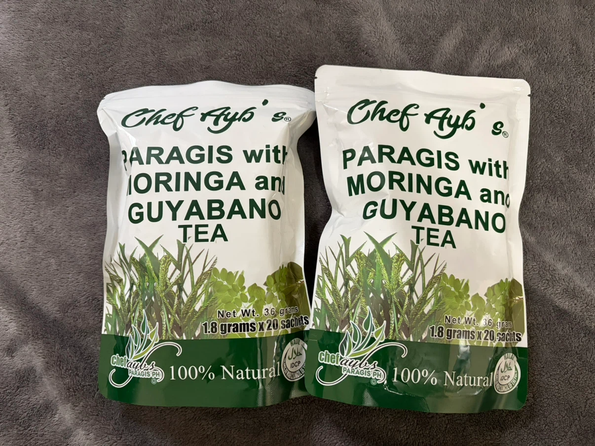 2 packs of Chef Ayb's Paragis with Moringa and Guyabano Tea