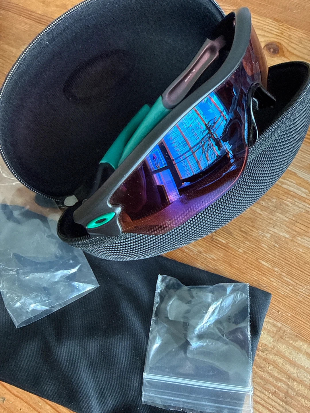 Oakley Sunglasses with Case and Accessories