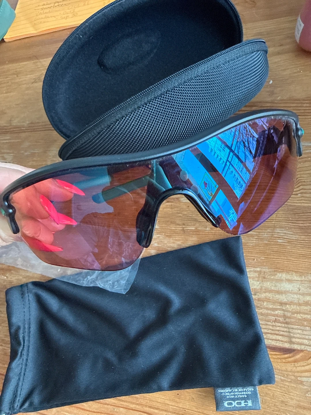Oakley Sunglasses with Case and Accessories