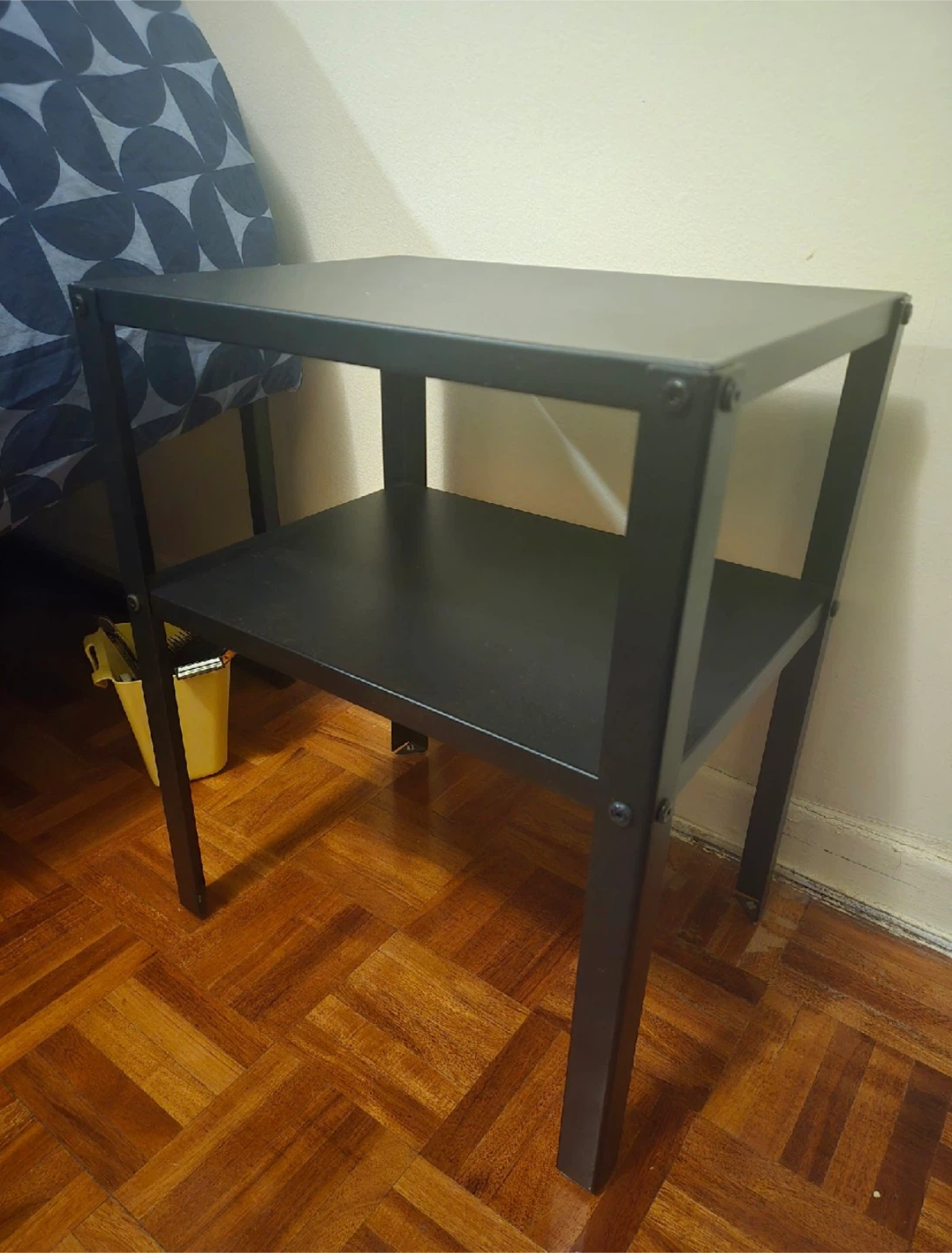 Black Two-Tiered Side Table