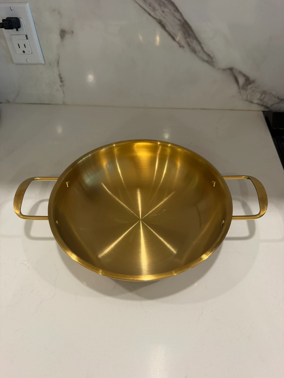 Gold Stainless Steel Serving Pan - photo 2