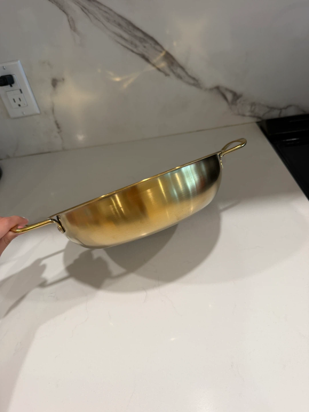 Gold Stainless Steel Serving Pan - photo 3