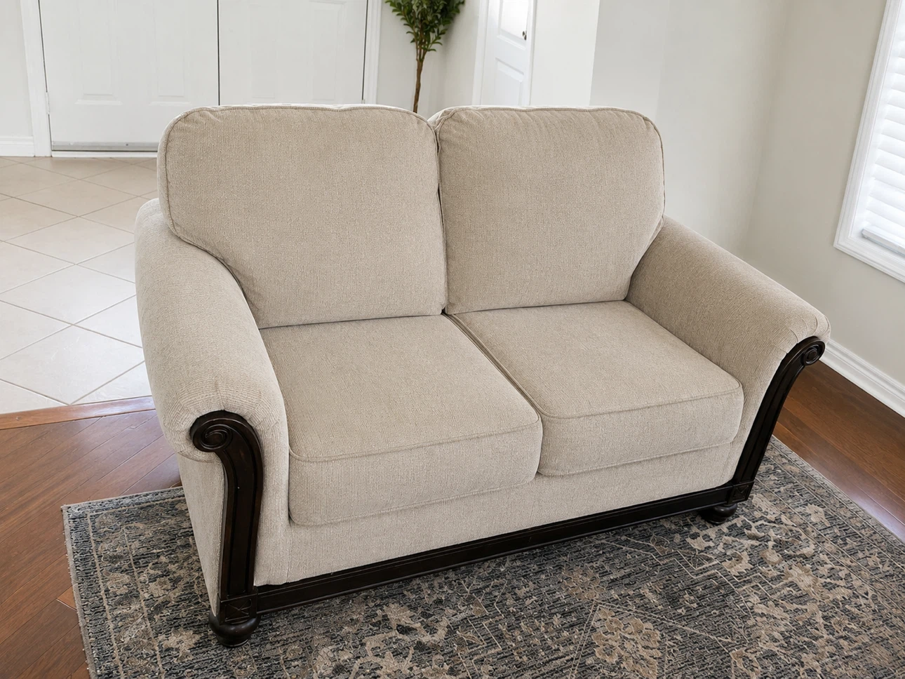 Love and three seater sofa