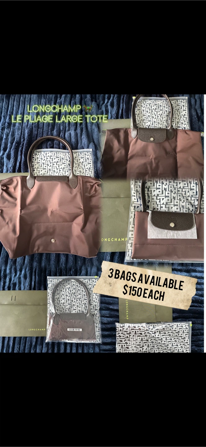 Longchamp Le Pliage Large Tote Bag - Mocha Brown