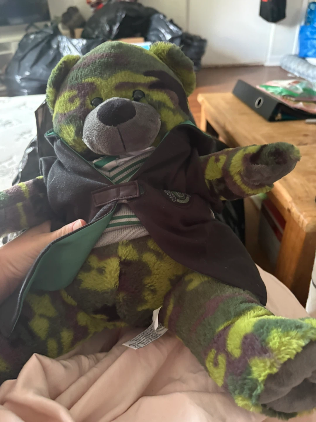 Camouflage Teddy Bear with Robe