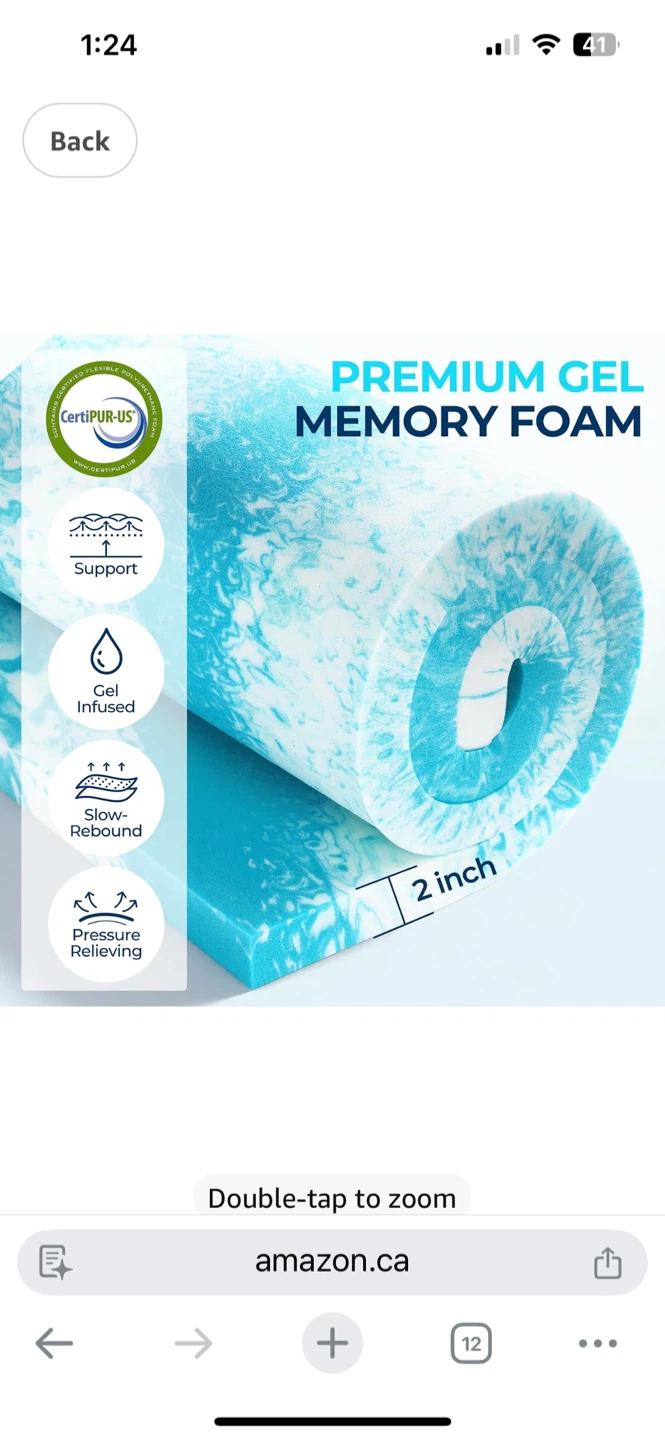 Memory Foam Mattress Topper