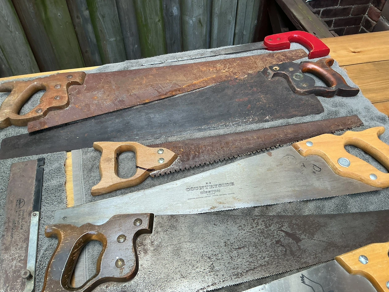 Assorted Lot of 11 Vintage Hand Saws ! - photo 5