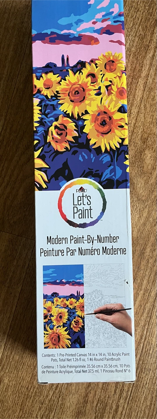 Plaid Let's Paint Modern Paint-By-Number Kit