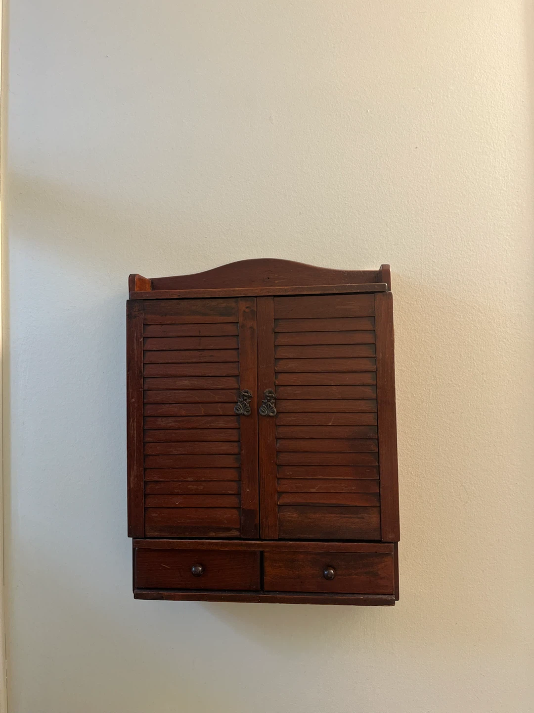 Wooden Wall Mount Cabinet with Doors and Drawers - photo 4