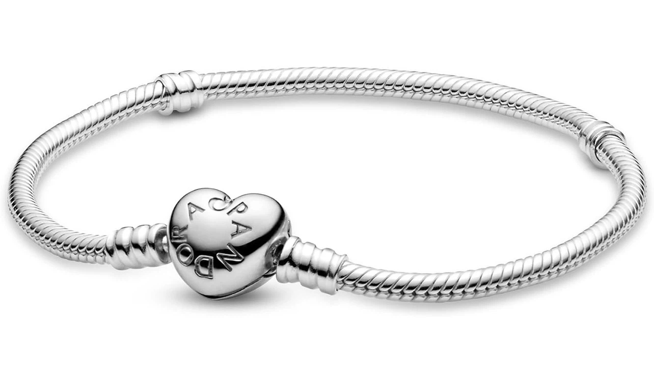 Pandora Silver Heart Clasp Bracelet