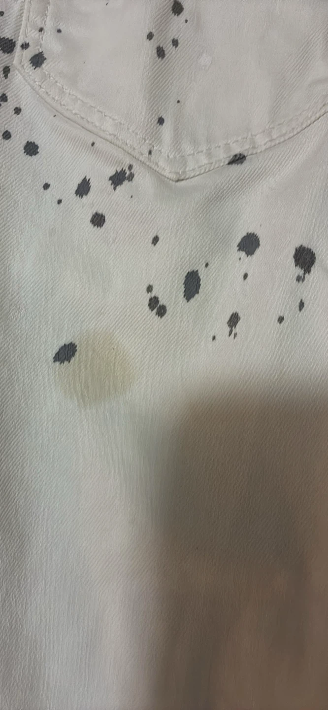 Purple Brand White Jeans with Paint Splatter - photo 5