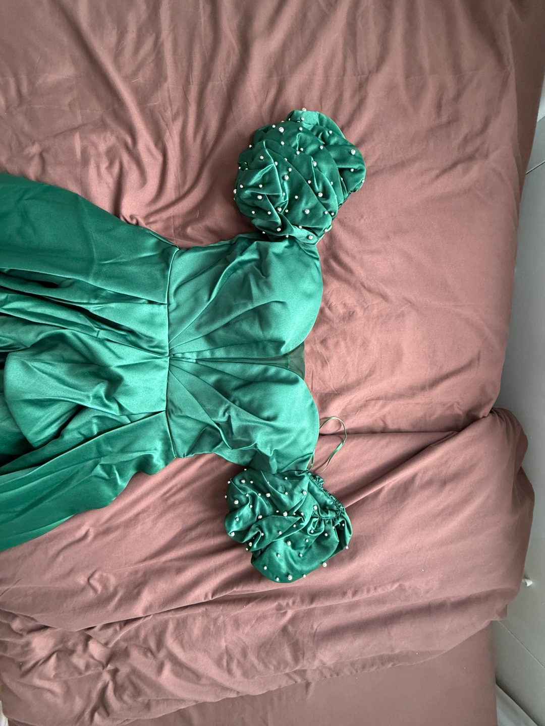 Pandora Istanbul Green Gown with Pearls - photo 3