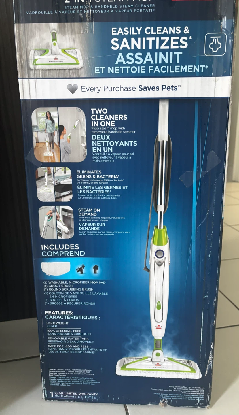 Bissell Steam Mop and Handheld Steam Cleaner