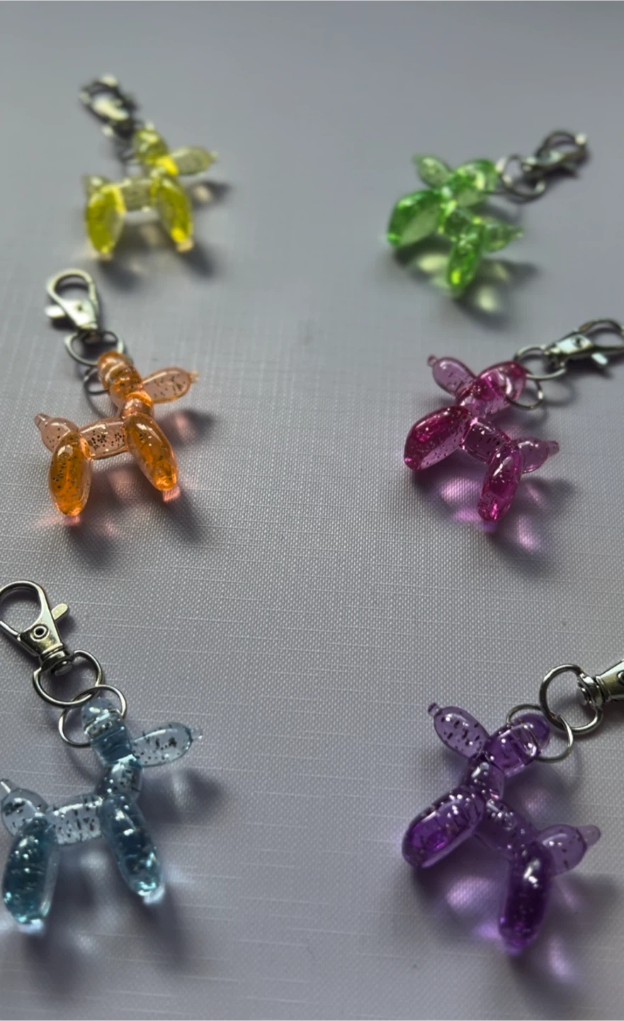 Keychain Balloon Dog Charm - photo 2