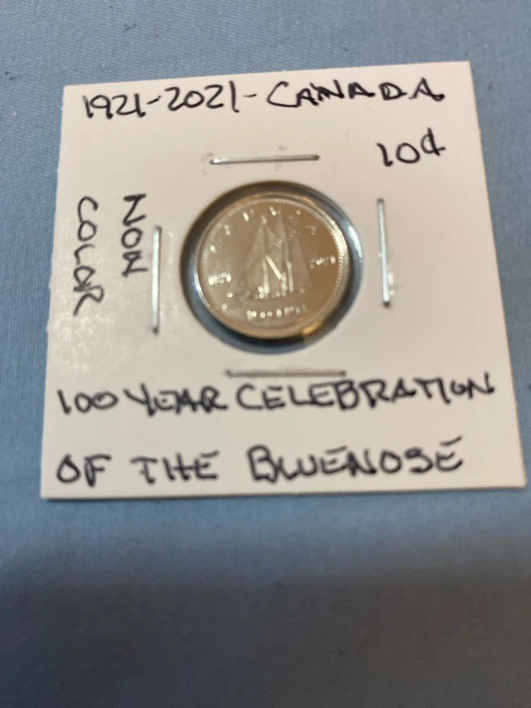 1921-2021 Canada 100 Year Bluenose Celebration Coin
