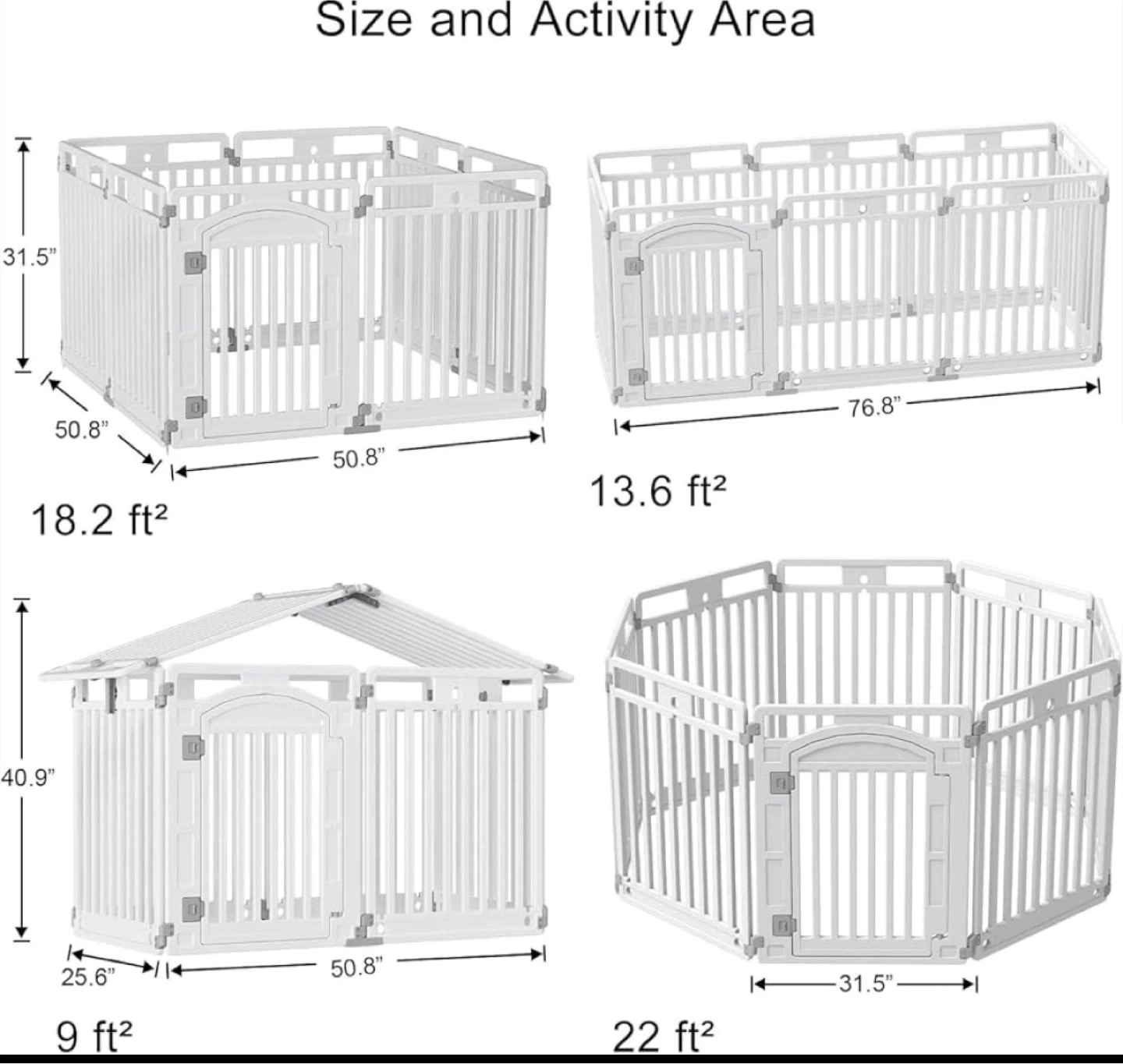 Gupamiga Pet Playpen for Dogs - 8 Panel - photo 4