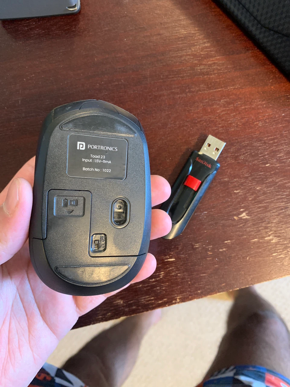 Portronics Toad 23 Wireless Mouse with SanDisk USB Drive - photo 3