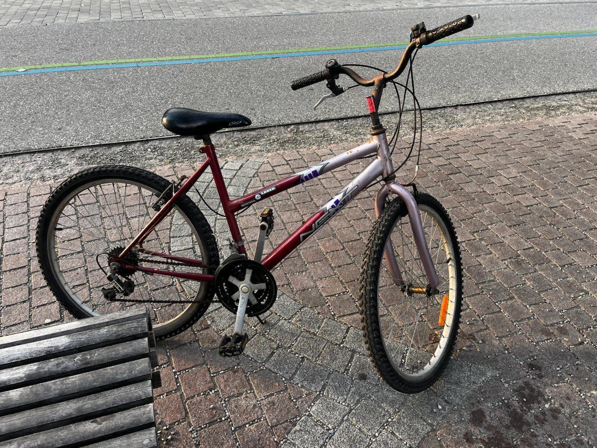 Red and Purple Mountain Bike - photo 2