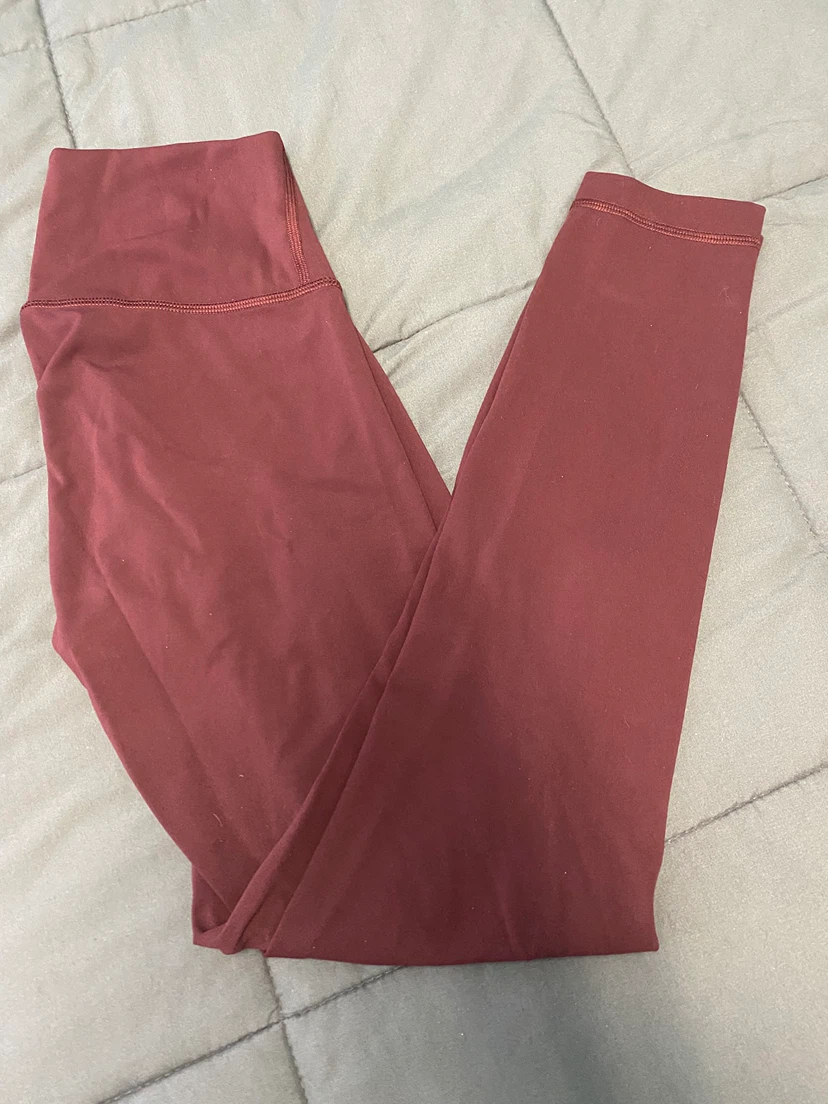 Lululemon Align Leggings Size 4 Burgundy