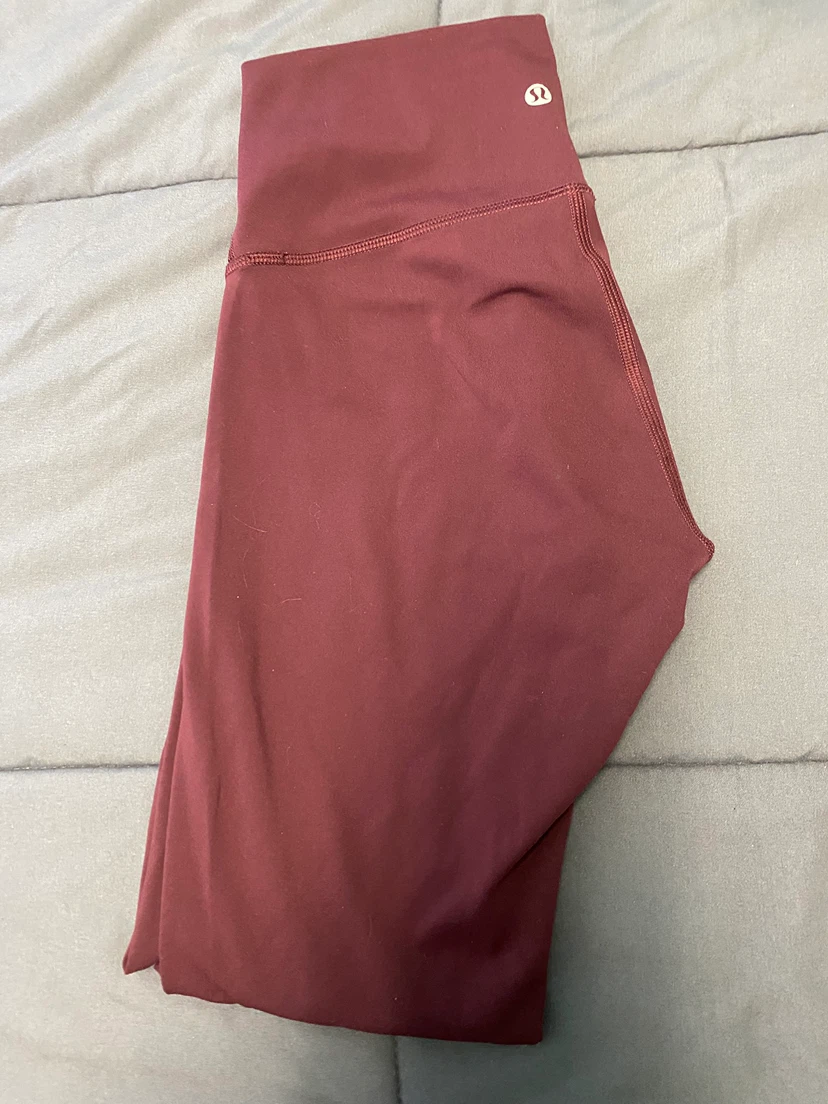 Lululemon Align Leggings Size 4 Burgundy - photo 2