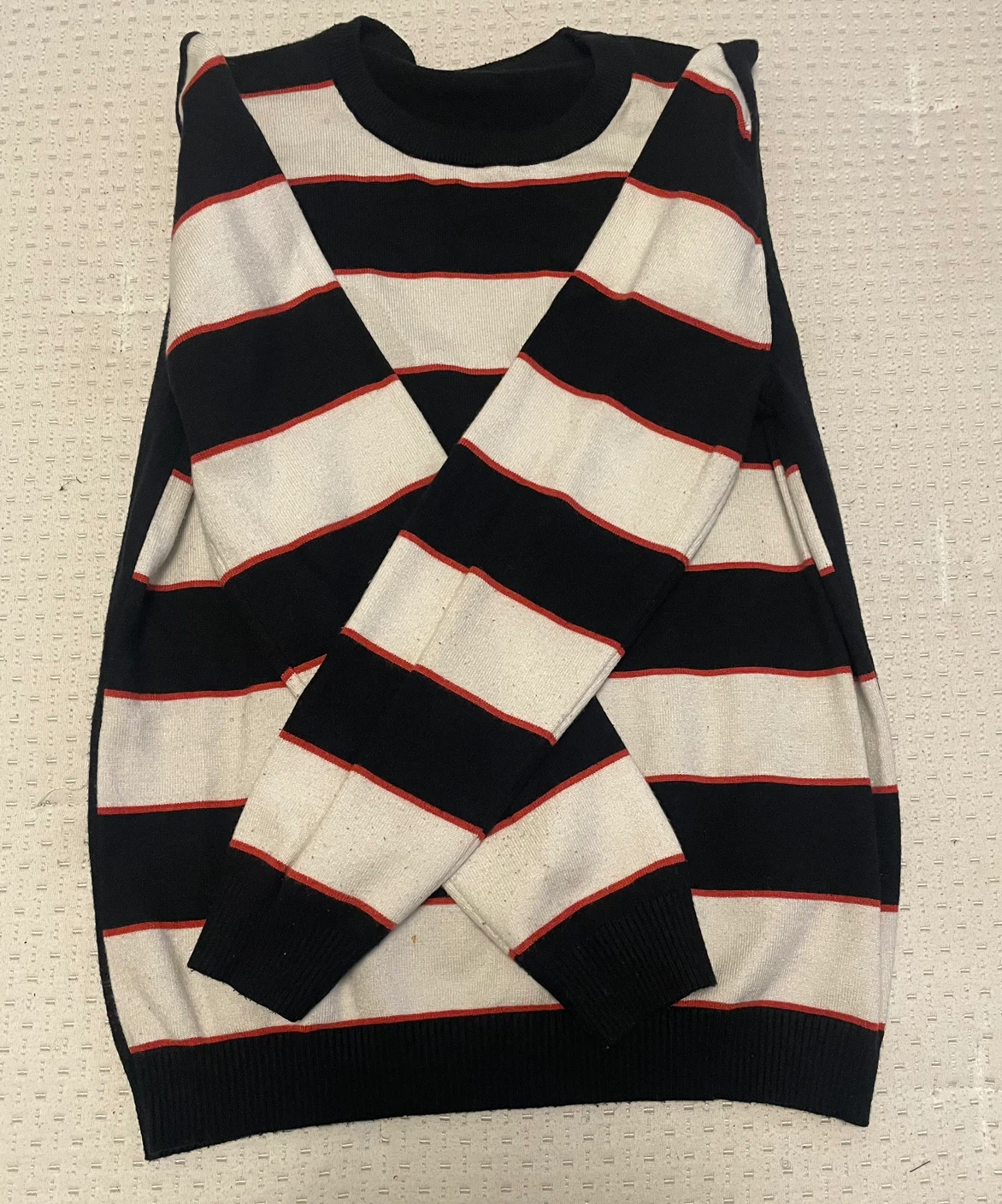 Striped Crew Neck Sweater - photo 2