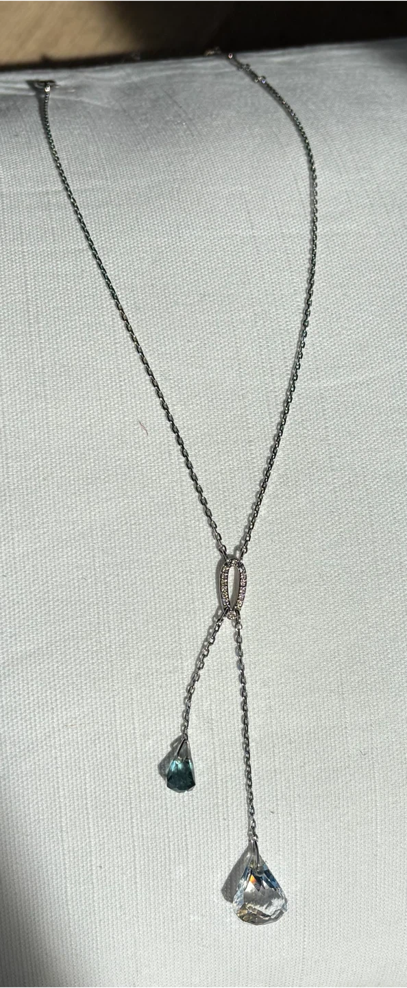 16” Swarovski lariat necklace