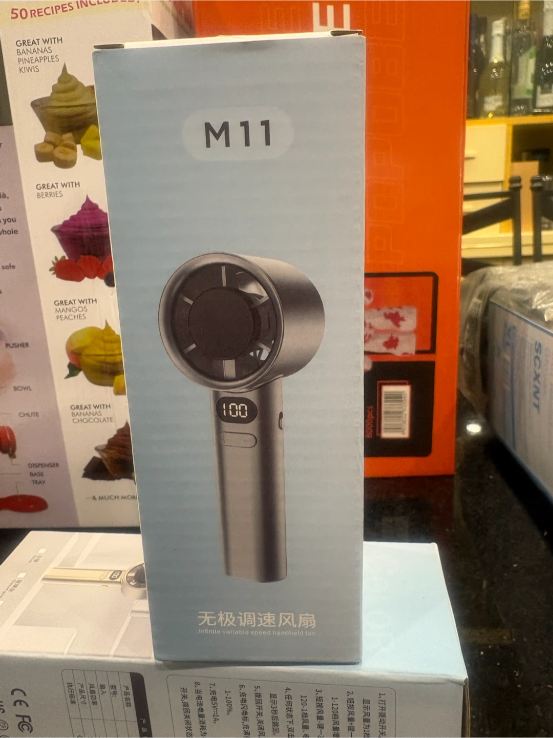 M11 Infinite Variable Speed Handheld Fan