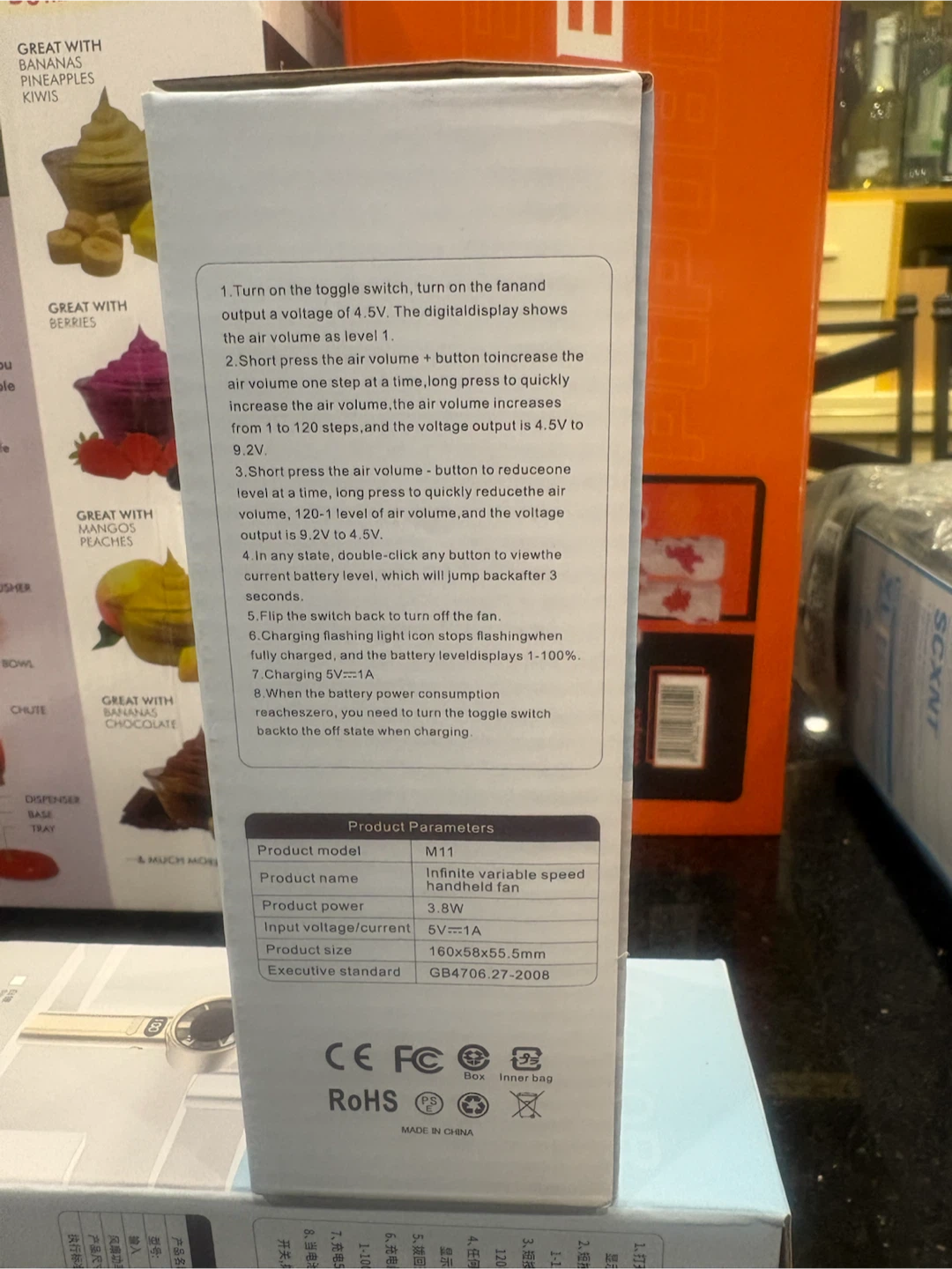 M11 Infinite Variable Speed Handheld Fan - photo 2