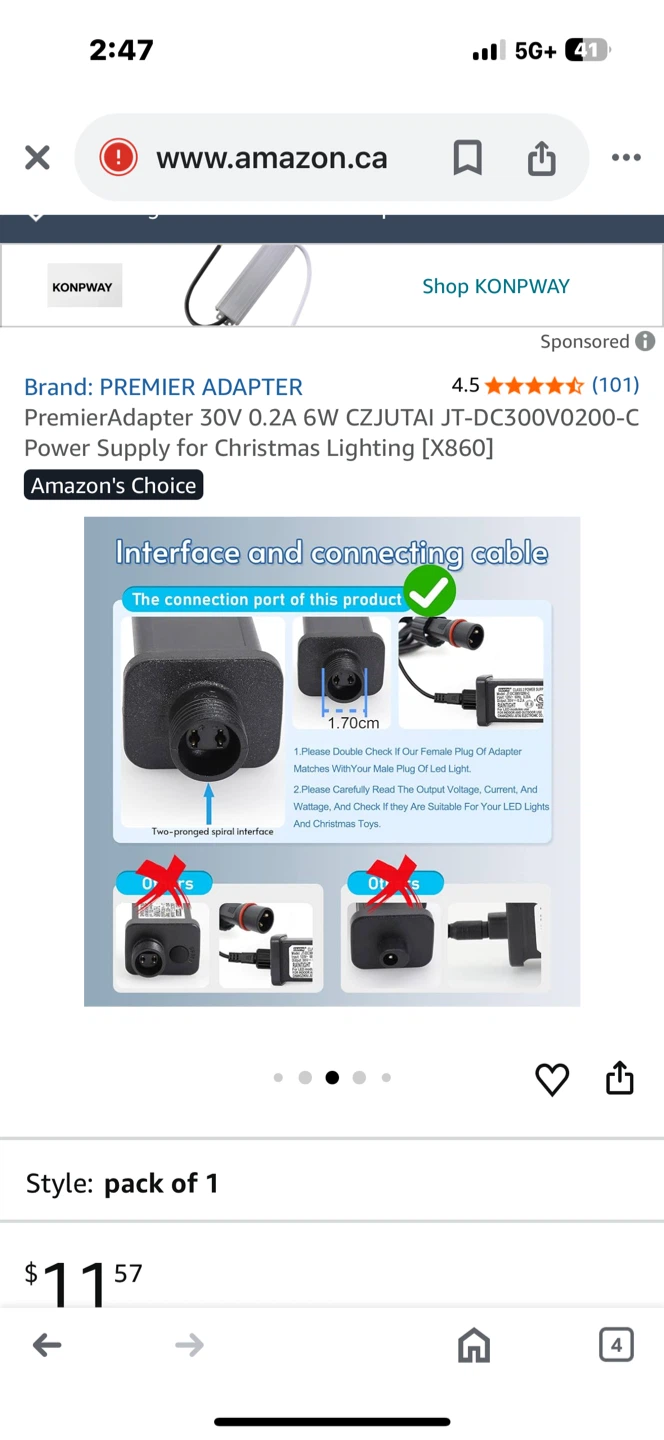 Premier Adapter 30V 0.2A 6W Power Supply for Christmas Lighting - photo 3