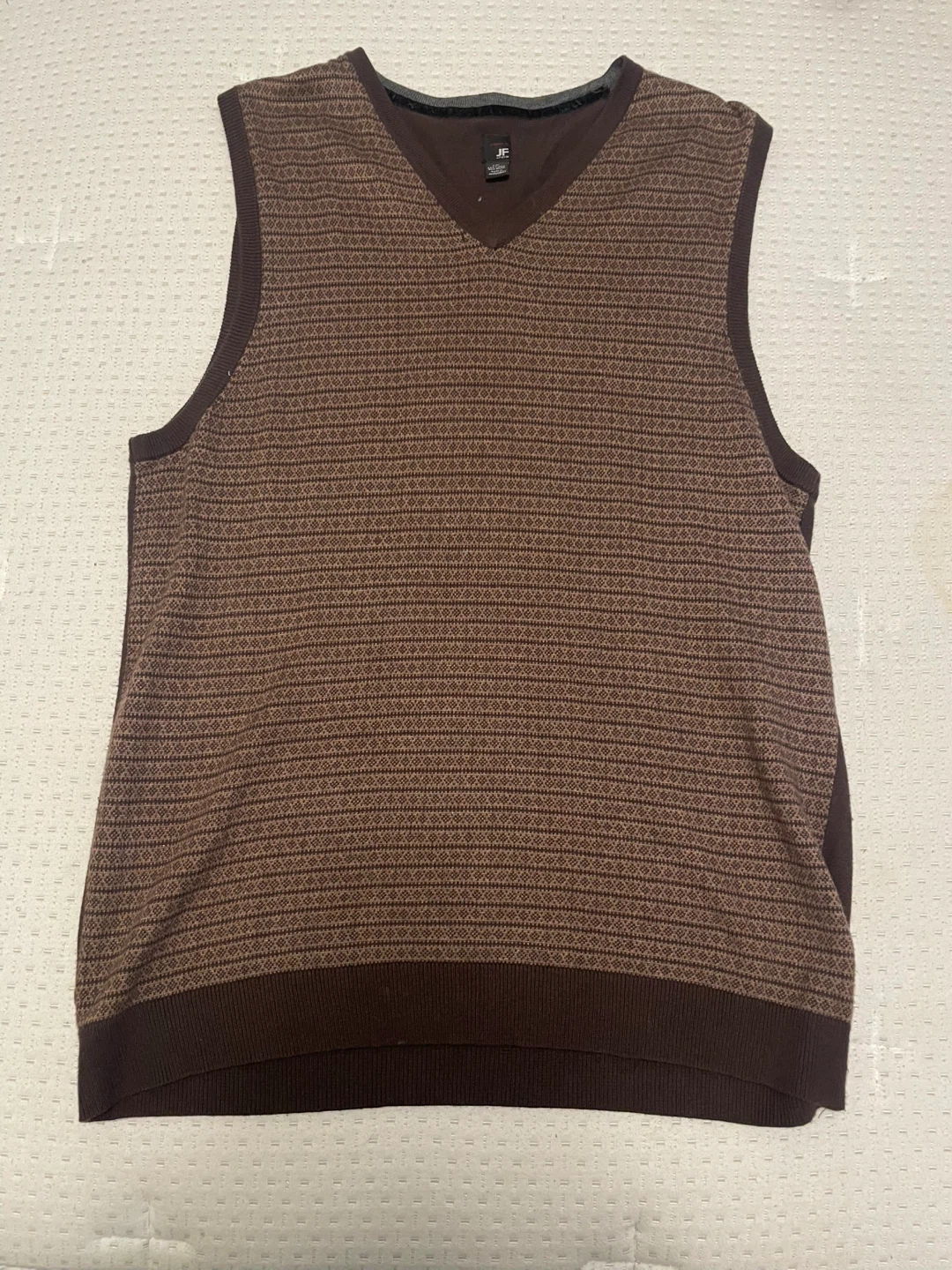 JP Brown V-Neck Sweater Vest