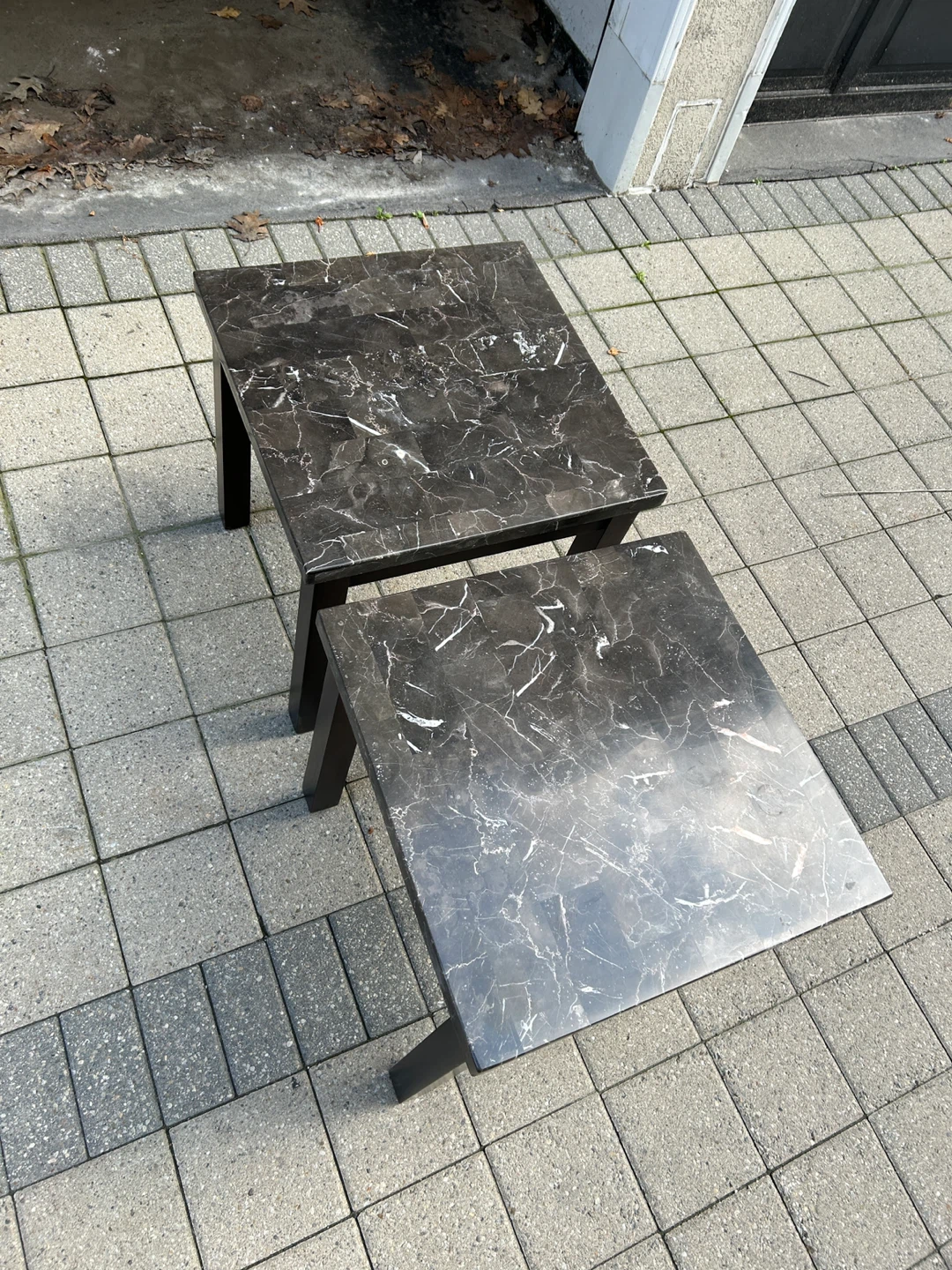 Marble top side tables (set of 2) - photo 2