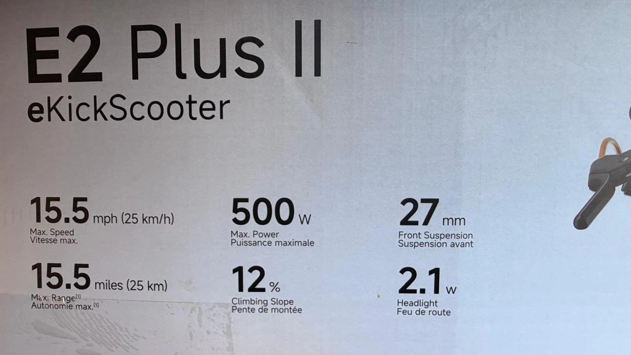 Ninebot E2 Plus II eKickScooter - photo 4